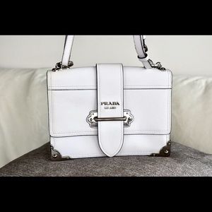 Prada white crossbody/ shoulder bag